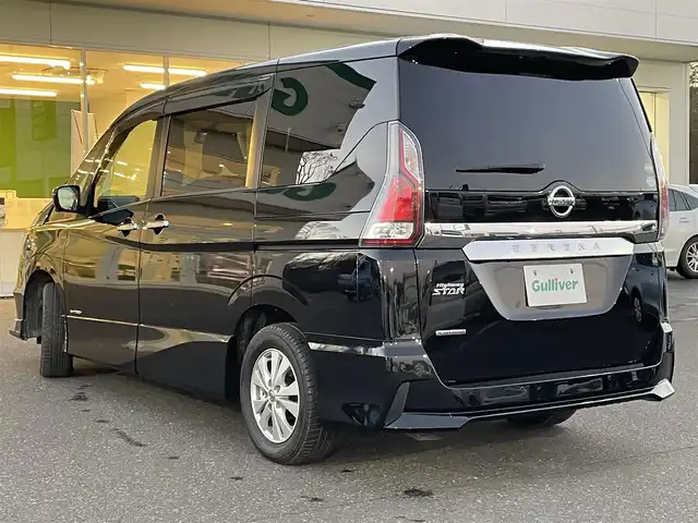 日産 セレナ ハイウェイスターVセレクションⅡ 青森県 2018(平30)年 8.1万km ダイヤモンドブラック 4WD/純正ナビ/フルセグTV/CD/DVD/BT/フリップダウンモニター/ドライブレコーダー/デジタルインナーミラー/ETC/ハンズフリー/エマージェンシーブレーキ/クリアランスソナー/スマートキー×２