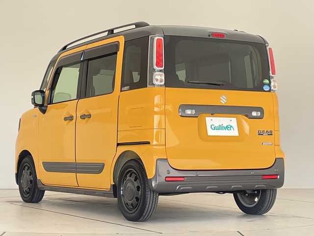 スズキ スペーシア ギア HYBRID XZターボ 愛知県 2019(令1)年 2.8万km アクティブイエロー/ガンメタリック2トーン SDナビ/全方位カメラ/両側パワースライドドア/シートヒーター/バックカメラ/コーナーセンサー/ヘッドアップディスプレイ/ルーフレール/LEDヘッドライト/パドルシフト/オートマチックハイビーム/ETC/衝突軽減システム/フルセグ/CD DVD/Bluetooth/ステアリングスイッチ/スマートキー/プッシュスタート