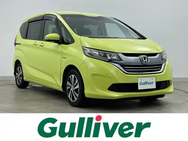 ホンダ フリード＋ ハイブリット EX 岡山県 2016(平28)年 3.2万km シトロンドロップ 純正ナビ(VXM-175VFi)/(Bluetooth/CD/DVD/フルセグTV)/両側電動スライド/バックカメラ/ハーフレザー/コーナーセンサー(前後)/シートヒーター(運転席・助手席)/LEDヘッドライト/レーダークルーズコントロール/スマートキー(1本)/ビルトインETC/社外ドライブレコーダー(前)/禁煙車/レーンアシスト/純正15インチアルミホイール/純正フロアマット