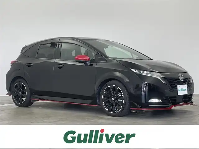 日産 オーラ ニスモ 茨城県 2022(令4)年 1.8万km スーパーブラック 純正９インチナビ　アラウンドビューモニター　ＢＳＭ　プロパイロット　レーダークルーズコントロール　ビルトインＥＴＣ２．０　デジタルインナーミラー　ワイヤレス充電　ＨＤＭＩ　純正アルミ　ＬＥＤ　ＴＶ