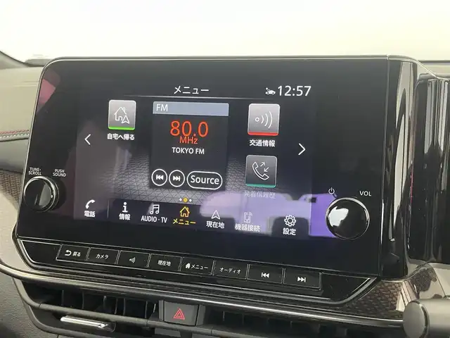 日産 オーラ ニスモ 茨城県 2022(令4)年 1.8万km スーパーブラック 純正９インチナビ　アラウンドビューモニター　ＢＳＭ　プロパイロット　レーダークルーズコントロール　ビルトインＥＴＣ２．０　デジタルインナーミラー　ワイヤレス充電　ＨＤＭＩ　純正アルミ　ＬＥＤ　ＴＶ