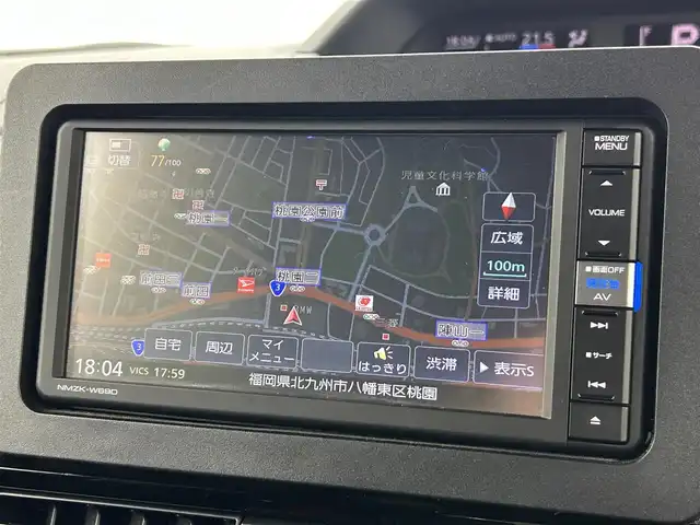 ダイハツ タント カスタム X 福岡県 2021(令3)年 4.9万km シャイニングホワイトパール 純正ナビ（フルセグＴＶ）　/バックカメラ　/ＥＴＣ　/コーナーセンサー　/衝突軽減ブレーキ　/横滑り防止装置　/アイドリングストップ　/両側電動スライドドア　/シートヒーター　/ハーフレザー　/純正１４インチＡＷ　/ＬＥＤ