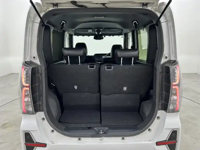 ダイハツ タント カスタム X 福岡県 2021(令3)年 4.9万km シャイニングホワイトパール 純正ナビ（フルセグＴＶ）　/バックカメラ　/ＥＴＣ　/コーナーセンサー　/衝突軽減ブレーキ　/横滑り防止装置　/アイドリングストップ　/両側電動スライドドア　/シートヒーター　/ハーフレザー　/純正１４インチＡＷ　/ＬＥＤ