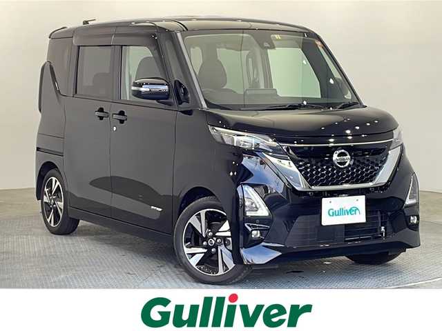 日産 ルークス HWS Gターボ プロパイロットED 栃木県 2023(令5)年 2.1万km ブラック 純正ナビ/(フルセグTV/Bluetooth/SD)/全方位カメラ/プロパイロット/・インテリジェント エマージェンシーブレーキ/・インテリジェント FCW（前方衝突予測警報）/・ハイビームアシスト/・先行車発進お知らせ/・インテリジェント DA（ふらつき警報）/コーナーセンサー/両側パワースライドドア/禁煙車/オートライト/LEDヘッドライト/横滑り防止装置/フォグランプ/スマートキー/プッシュスタート/アイドリング」ストップ/ステアリングスイッチ/革巻きステアリング/ウィンカーミラー/電動格納ミラー/純正アルミホイール/フロアマット