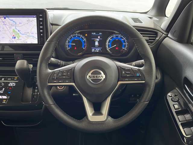 日産 ルークス HWS Gターボ プロパイロットED 栃木県 2023(令5)年 2.1万km ブラック 純正ナビ/(フルセグTV/Bluetooth/SD)/全方位カメラ/プロパイロット/・インテリジェント エマージェンシーブレーキ/・インテリジェント FCW（前方衝突予測警報）/・ハイビームアシスト/・先行車発進お知らせ/・インテリジェント DA（ふらつき警報）/コーナーセンサー/両側パワースライドドア/禁煙車/オートライト/LEDヘッドライト/横滑り防止装置/フォグランプ/スマートキー/プッシュスタート/アイドリング」ストップ/ステアリングスイッチ/革巻きステアリング/ウィンカーミラー/電動格納ミラー/純正アルミホイール/フロアマット