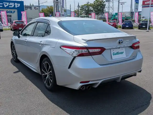 トヨタ カムリ WS 福井県 2019(平31)年 9.2万km シルバーM 純正ナビ/フルセグTV/バックカメラ/トヨタセーフティセンス/追従クルコン/ドラレコ/ETC/レーダー探知機/LEDヘッドライト/オートライト/オートハイビーム/スマートキー/スペアキー/プッシュスタート/ステアリングスイッチ/パワーシート/ハーフレザーシート/純正AW
