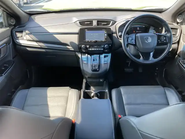ホンダ ＣＲ－Ｖ ハイブリッド e:HEV EX ブラックED 鳥取県 2022(令4)年 1.9万km クリスタルブラックパール ４・W・D　ハイブリット/純正ナビ/TV/DVD/CD/BT/バックカメラ/サンルーフ/ホンダセンシング/ブラインドスポットモニター/レーダークルーズコントロール/黒レザーシート/前席パワーシート/全席シートヒーター/ETC２．０/ドライブレコーダー（前後）/LEDヘットライト/純正18インチアルミホイール/プッシュエンジンスタート/パドルシフト/スマートキー