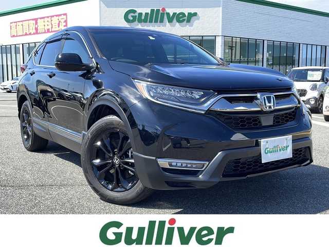 ホンダ ＣＲ－Ｖ ハイブリッド e:HEV EX ブラックED 鳥取県 2022(令4)年 1.9万km クリスタルブラックパール ４・W・D　ハイブリット/純正ナビ/TV/DVD/CD/BT/バックカメラ/サンルーフ/ホンダセンシング/ブラインドスポットモニター/レーダークルーズコントロール/黒レザーシート/前席パワーシート/全席シートヒーター/ETC２．０/ドライブレコーダー（前後）/LEDヘットライト/純正18インチアルミホイール/プッシュエンジンスタート/パドルシフト/スマートキー