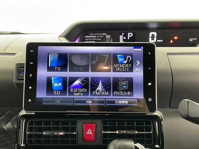 ダイハツ タント カスタム RS セレクション 長野県 2020(令2)年 3.3万km シャイニングホワイトパール 純正SDナビ/Bluetooth/CD/DVD/TV/バックカメラ/ETC/衝突被害軽減システム/横滑り防止装置/先行車発進お知らせ/車線逸脱警報/標識認識機能/レーンキープアシスト/コーナーセンサー/両側パワスラ/前席シートヒーター/純正15インチAW装着/純正フロアマット/ドアバイザー/電格ミラー/スマートキー/スペアキー1本/LEDヘッドライト