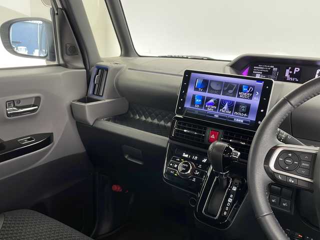 ダイハツ タント カスタム RS セレクション 長野県 2020(令2)年 3.3万km シャイニングホワイトパール 純正SDナビ/Bluetooth/CD/DVD/TV/バックカメラ/ETC/衝突被害軽減システム/横滑り防止装置/先行車発進お知らせ/車線逸脱警報/標識認識機能/レーンキープアシスト/コーナーセンサー/両側パワスラ/前席シートヒーター/純正15インチAW装着/純正フロアマット/ドアバイザー/電格ミラー/スマートキー/スペアキー1本/LEDヘッドライト