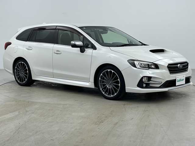 スバル レヴォーグ 1．6STIスポーツアイサイト 道央・札幌 2016(平28)年 3.1万km クリスタルホワイトP ・4WD/・ワンオーナー/・純正ナビ&フルセグ&CD&DVD&BT/・アイサイト/・レーンキープアシスト/・先行車発進お知らせ/・スバルリヤビークルディテクション/・リアピークルディテクション/・車線逸脱警報/・アダプティブクルーズコントロール/・バックカメラ/・サイドカメラ/・レザーシート/・パワーシート/・メモリーシート/・シートヒーター/・革巻きステアリング/・パドルシフト/・オートマチックハイビーム/・ハイビームアシスト/・オートライト/・LEDヘッドライト/・ヒルスタートアシスト/・ルーフキャリア/・STI専用マフラー/・横滑り防止/・ETC/・SIドライブ/・アイドリングストップ/・スマートキー