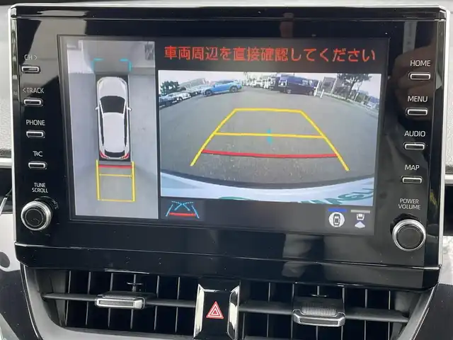 トヨタ カローラ クロス ハイブリッド Z 道央・札幌 2023(令5)年 4.5万km プラチナホワイトパールマイカ ・４WD/・衝突軽減ブレーキ/・純正ディスプレイオーディオ/　CD＆DVD＆BT＆USB＆TV/・全方位カメラ/・バックカメラ/・フロントカメラ/・サイドカメラ/・コーナーセンサー/・レーンキープアシスト/・レーダークルーズコントロール/・ハーフレザーシート/・パノラマサンルーフ/・前席シートヒーター/・オートエアコン/・オートライト/・ブラインドスポットモニター/・ドライブレコーダー/・オートリトラミラー/・パワーバックドア/・AC100V/・ビルトインETC/・プッシュスタート/・スマートキー/・純正フロアマット/・ドアバイザー/・ウィンカーミラー/・フォグライト/・LEDヘッドライト