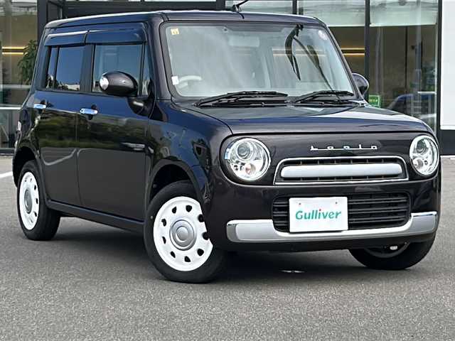 スズキ ラパン ショコラ X 青森県 2014(平26)年 7万km アーバンブラウンパールメタリック ・4WD/・純正SDナビ/・リアカメラ/・Bluetooth/・ワンセグ/・ETC/・USBポート/・プッシュスタート/・スマートキー/・シートヒーター/・オートライト/・純正AW/・スペアキーあり