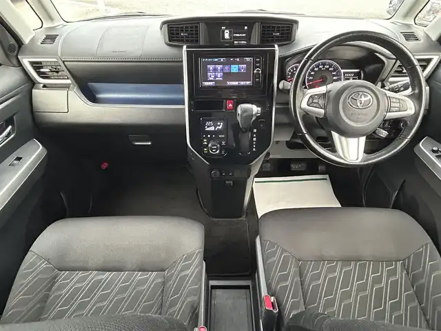 トヨタ ルーミー カスタムG 長崎県 2017(平29)年 11.2万km レーザーブルークリスタルシャイン ワンオーナー/純正ナビ（ＡＭ／ＦＭ／ＴＶ／ＢＴ／ＳＤ／ＤＩＳＣ）/バックカメラ/ＥＴＣ/両側パワースライドドア/クルーズコントロール/前席シートヒーター/純正アルミ/純正フロアマット/フォグランプ/ウィンカーミラー/保証書/取扱説明書/記録簿