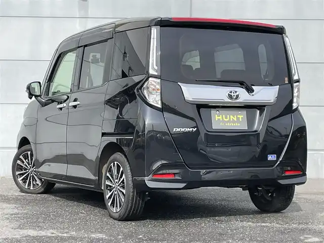トヨタ ルーミー カスタムG－T 千葉県 2022(令4)年 2.2万km ブラックマイカメタリック 純正ナビ　/フルセグＴＶ/バックカメラ/両側パワースライドドア/ターボ/前席シートヒーター/クルーズコントロール/コーナーセンサー/ＬＥＤヘッドライト/衝突被害軽減ブレーキ/横滑り防止装置/プッシュスタート/スマートキー