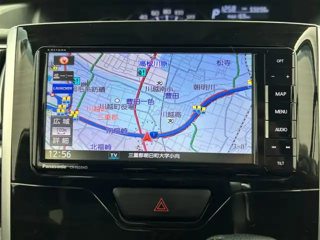 ダイハツ タント カスタム RS トップED SAⅡ 三重県 2015(平27)年 6万km ブラックマイカメタリック /社外SDナビ/　フルセグTV/BT/CD/DVD//バックカメラ//両側パワースライド//衝突被害軽減システム//ハーフレザー//ETC//プッシュスタート//スマートキー//純正15インチアルミホイール