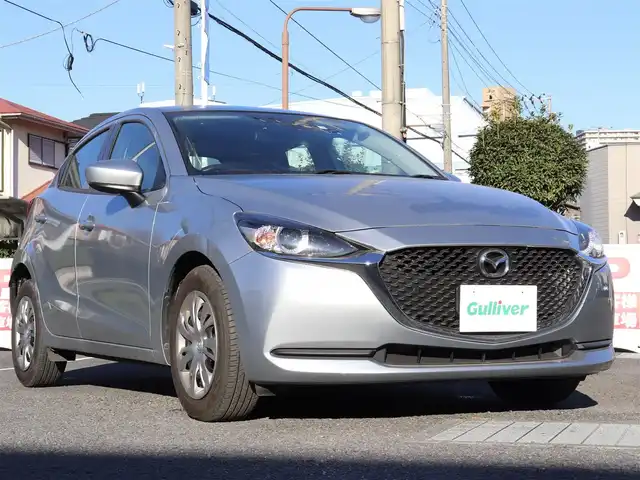 マツダ マツダ２ 15S 神奈川県 2020(令2)年 1.8万km ソニックシルバーM 純正ディスプレイオーディオ/Bluetooth/LEDヘッドライト/プッシュスタート/スマートキー/スペアスマートキー