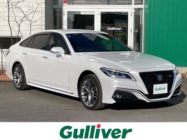 トヨタ クラウン ハイブリッド RS Four 青森県 2021(令3)年 3.4万km プレシャスホワイトパール 4WD/寒冷地仕様/純正12.3インチメモリナビ・フルセグTV/CD・DVD・Bluetooth/バックカメラ/合皮コンビシート/前席パワーシート・ヒーター/ステアリングヒーター/セーフティセンス/プリクラッシュセーフティ/レーダークルーズコントロール/レーントレーシングアシスト/アダプティブハイビーム/ブラインドスポットモニター/リアクロストラフィックアラート/クリアランスソナー/ワイパーデアイサー/スマートキー一体式エンジンスターター/前後ドライブレコーダー/AC100V1500W/ビルトインETC2.0/LEDヘッドライト/LEDフォグランプ/純正18インチアルミ/スペアキー