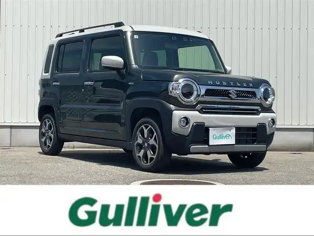 スズキ ハスラー Jスタイル Ⅱ ターボ 富山県 2023(令5)年 5.4万km クールカーキパール/ソフトベージュ ４WD/ワンオーナー/ディスプレイオーディオ/DVD再生/Bluetooth/バックカメラ/ETC/デュアルカメラブレーキサポート/レーダークルーズコントロール/レーンキープアシスト/アイドリングストップ/LEDオートライト/ＬＥＤフォグライト/ルーフレール