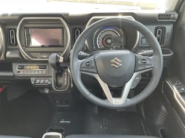 スズキ ハスラー Jスタイル Ⅱ ターボ 富山県 2023(令5)年 5.4万km クールカーキパール/ソフトベージュ ４WD/ワンオーナー/ディスプレイオーディオ/DVD再生/Bluetooth/バックカメラ/ETC/デュアルカメラブレーキサポート/レーダークルーズコントロール/レーンキープアシスト/アイドリングストップ/LEDオートライト/ＬＥＤフォグライト/ルーフレール