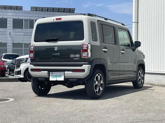スズキ ハスラー Jスタイル Ⅱ ターボ 富山県 2023(令5)年 5.4万km クールカーキパール/ソフトベージュ ４WD/ワンオーナー/ディスプレイオーディオ/DVD再生/Bluetooth/バックカメラ/ETC/デュアルカメラブレーキサポート/レーダークルーズコントロール/レーンキープアシスト/アイドリングストップ/LEDオートライト/ＬＥＤフォグライト/ルーフレール