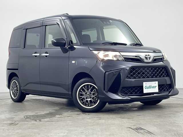 トヨタ ルーミー X 兵庫県 2021(令3)年 1.9万km ブラックマイカメタリック 純正ナビ　/ワンセグ　/Ｂｌｕｅｔｏｏｔｈ　/電動パワースライドドア　/バックカメラ　/アルミホイール　/コーナーセンサー　/スマートキー　/シートヒーター　/スマートアシスト/衝突軽減　/レーンアシスト　/横滑り