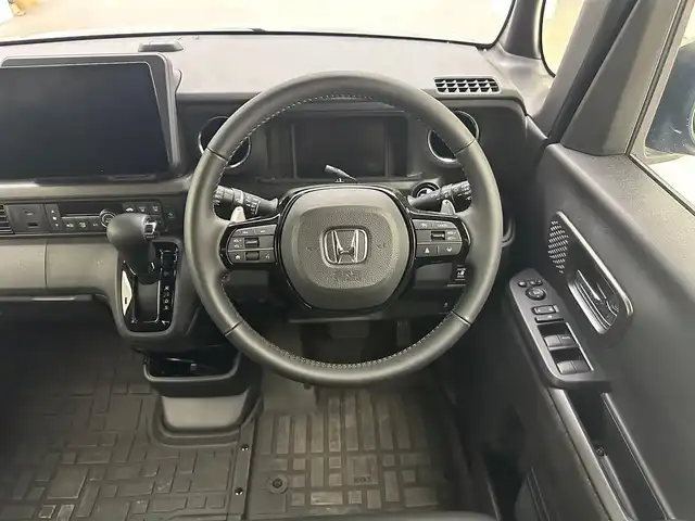 ホンダ Ｎ ＢＯＸ カスタム ターボ 兵庫県 2024(令6)年 0.2万km トワイライトミストブラックパール 社外メモリーナビ/(CN-FIX10BGD)/フルセグ CD DVD BT MSV/ドライブレコーダー/ETC/バックカメラ/レーダークルーズコントロール/衝突軽減ブレーキ/LKA/コーナーセンサー/両側パワースライドドア/ハーフレザーシート/シートヒーター/LEDヘッドライト/LEDフォグライト/オートライト/ヘッドライトレベライザー/純正15インチアルミホイール/スマートキー