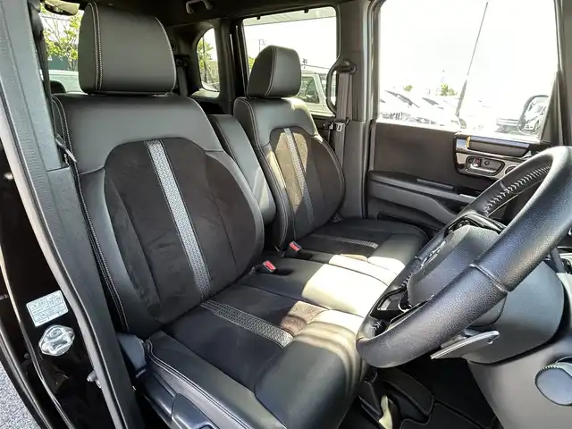 ホンダ Ｎ ＢＯＸ カスタム L ターボ 鳥取県 2021(令3)年 2.1万km クリスタルブラックパール ワンオーナー・ターボ車/純正ナビ/フルセグ/DVD/CD/BT/USB/バックカメラ・ビルトインETC/ハーフレザーシート/前席シートヒーター/ホンダセンシング/レーダークルーズコントロール/レーンキープアシスト/両側パワースライド/LEDヘッドライト/純正15インチアルミホイール/パドルシフト/プッシュエンジンスタート/フロアマット・ドアバイザー/保証書・取扱説明書/スペアキーｘ１