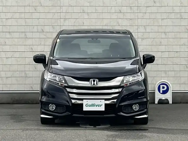 ホンダ オデッセイ アブソルート・EXホンダセンジング 福岡県 2017(平29)年 6.4万km プレミアムヴィーナスブラックP 純正9型SDナビバックモニターホンダセンシングノーマルクルーズコントロール両側パワスラETCオットマン純正LEDヘッドライト純正フロアマット純正アルミホイール18inchスマートキープッシュスタート