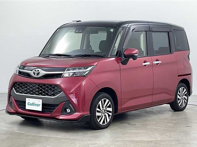 トヨタ タンク カスタムG 道央・札幌 2020(令2)年 4.4万km ブラックマイカ/マゼンダベリーメタリック ・社外ナビ&CD&DVD&BT&USB&SD&HDMI/・両側パワースライドドア/・バックカメラ/・スマートアシスト/・衝突回避支援ブレーキ機能/・誤発進抑制制御機能/・車線逸脱警報機能/・先行車発進お知らせ機能/・コーナーセンサー/・クルーズコントロール/・アイドリングストップ/・横滑り防止装置/・ステアリングスイッチ/・ドアバイザー/・プッシュスタート/・純正フロアマット/・LEDヘッドライト/・フォグランプ/・オートライト/・オートマチックハイビーム/・スマートキー