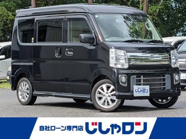 スズキ エブリィ ワゴン PZターボ 栃木県 2017(平29)年 9万km ブルーイッシュブラックパール3 (株)IDOMが運営する【じしゃロン宇都宮店】の自社ローン対象車両になります。こちらは現金またはオートローンご利用時の価格です。自社ローンご希望の方は別途その旨お申付け下さい/社外ナビ/衝突軽減システム/パワースライドドア/ETC/スマートキー/プッシュスタート/純正14インチAW/ドアバイザー/フォグランプ