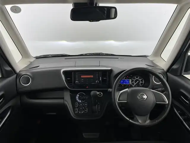 日産 デイズ ルークス ハイウェイスター Xターボ 富山県 2017(平29)年 1.5万km ホワイトパール 1オーナー/衝突軽減ブレーキ/左パワースライドドア/純正オーディオ（CD）/360度カメラ＋バックカメラ/純正AW付きサマータイヤセット積込み/スマートキー＋プッシュスタート/オートライト/LEDヘッドライト/フォグ/純正マット・バイザー/保証書、取説