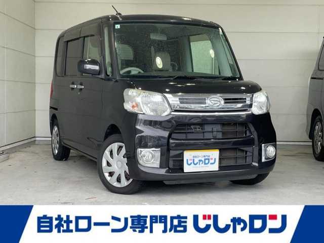 ダイハツ タント X ターボ 沖縄県 2015(平27)年 7.4万km ブラックマイカメタリック (株)IDOMが運営する【じしゃロンOO店】の自社ローン専用車両になりますこちらは現金またはオートローンご利用時の価格です。自社ローンご希望の方は別途その旨お申付け下さい/・プッシュスタート　/・ナビ　/・ＴＶ　/・Ｂｌｕｅｔｏｏｔｈ接続　/・ＥＴＣ　/・片側パワースライドドア　/・横滑り防止装置　/・アイドリングストップ　/・純正フロアマット　/・スマートキー　/・ＡＢＳ　/・ベンチシート