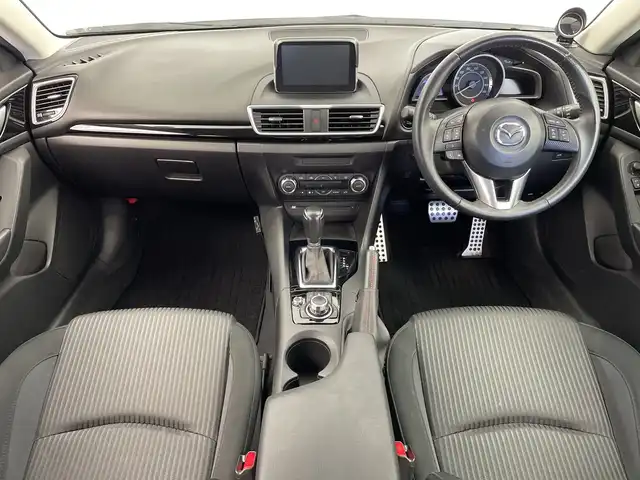 マツダ アクセラ スポーツ 15S 新潟県 2015(平27)年 9.7万km スノーフレイクホワイトパールマイカ マツダコネクトナビ/　フルセグTV/Bluetooth/CD/DVD/USB/マツダスピードエアロ/リアビークルモニタリングシステム/衝突被害軽減ブレーキ/クルーズコントロール/ドライブレコーダー/バックモニター/ETC/アイドリングストップ/横滑り防止装置/ステアリングスイッチ/レザーステアリング/社外AWセット冬タイヤ積込