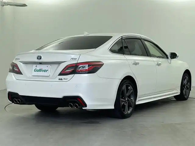 トヨタ クラウン ハイブリッド RS Four リミテッド 福井県 2020(令2)年 3.4万km ホワイトパールクリスタルシャイン 衝突被害軽減ブレーキ/純正8インチディスプレイオーディオ（ナビあり）/レーダークルーズコントロール/シートヒーター/エアーシート/フルセグTV/Bluetooth/パワーシート/コーナーセンサー/純正アルミホイール/ETC/ブラインドスポットモニター/LEDヘッドライト/ステアリングヒーター/オートマチックハイビーム/ドライブレコーダー/ステアリングスイッチ/スマートキー/プッシュスタート