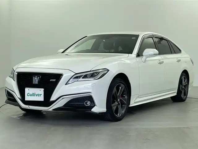 トヨタ クラウン ハイブリッド RS Four リミテッド 福井県 2020(令2)年 3.4万km ホワイトパールクリスタルシャイン 衝突被害軽減ブレーキ/純正8インチディスプレイオーディオ（ナビあり）/レーダークルーズコントロール/シートヒーター/エアーシート/フルセグTV/Bluetooth/パワーシート/コーナーセンサー/純正アルミホイール/ETC/ブラインドスポットモニター/LEDヘッドライト/ステアリングヒーター/オートマチックハイビーム/ドライブレコーダー/ステアリングスイッチ/スマートキー/プッシュスタート