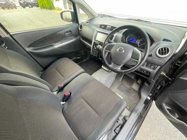 日産 デイズ ハイウェイスターX 岩手県 2014(平26)年 8万km ブラック 純正ＳＤナビ/ＣＤ／ワンセグ／ラジオ/Ｂカメラ/シートヒーター/アイドリングストップ/電格ミラー/純正フロアマット/自動防眩ミラー/ＬＥＤヘッドライト/フォグ/プッシュスタート