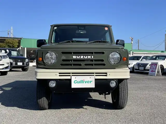 スズキ ジムニー XL 千葉県 2018(平30)年 4万km ジャングルグリーン DAMD ジムニーザ・ルーツ コンプリートカー/・DAMDフロント/リアバンパー/・DAMDグリル/・APIO WILD BOAR SR 17インチアルミ/スズキセーフティーサポート/・デュアルセンサーブレーキサポート/・車線逸脱警報機能/・ふらつき警報機能/・ハイビームアシスト/・先行車発進お知らせ機能/・標識認識機能/社外SDナビ【CN-RE05WD】/・CD/DVD/MSV/Bluetooth/フルセグ/前席シートヒーター/スマートキー/ヒルホールドコントロール/ヒルディセントコントロール/背面タイヤ/フォグランプ/ヒーテッドドアミラー/ETC2.0/ヘッドライトレベライザー/サイド＆カーテンエアバッグ