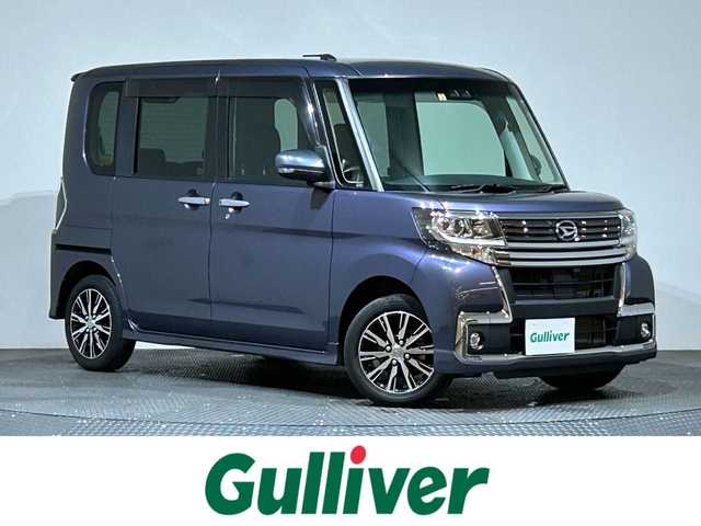 ダイハツ タント カスタムX トップED LTD SAⅢ 愛媛県 2018(平30)年 1.8万km メテオライトグレーイリュージョナルP ・純正ナビ(NSZN-W68D)/(フルセグ/CD/DVD/BT)/・衝突被害軽減ブレーキ/・オートハイビーム/・アイドリングストップ/・全方位カメラ/・ハーフレザーシート/・D席シートヒーター/・両側パワースライドドア/・ETC/・純正14インチアルミホイール/・純正フロアマット/・ステアリングリモコン/・ドアバイザー/・取扱説明書/・保証書
