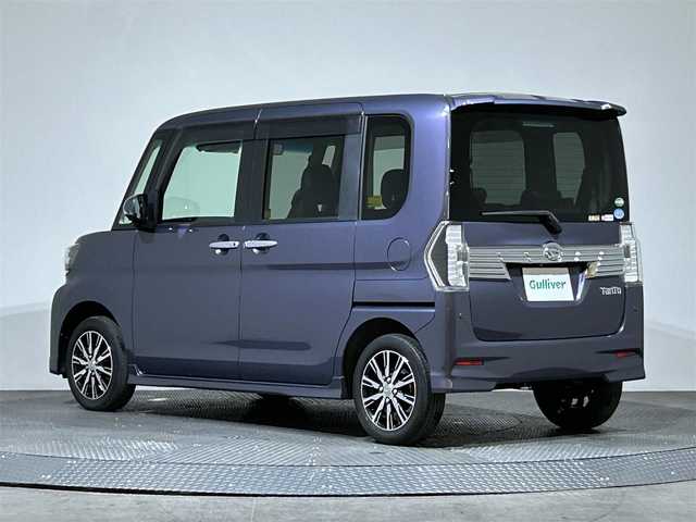 ダイハツ タント カスタムX トップED LTD SAⅢ 愛媛県 2018(平30)年 1.8万km メテオライトグレーイリュージョナルP ・純正ナビ(NSZN-W68D)/(フルセグ/CD/DVD/BT)/・衝突被害軽減ブレーキ/・オートハイビーム/・アイドリングストップ/・全方位カメラ/・ハーフレザーシート/・D席シートヒーター/・両側パワースライドドア/・ETC/・純正14インチアルミホイール/・純正フロアマット/・ステアリングリモコン/・ドアバイザー/・取扱説明書/・保証書