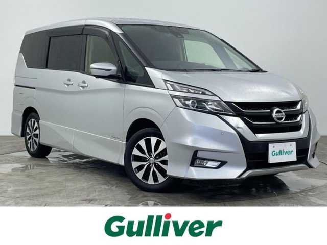 日産 セレナ ハイウェイスターVセレクションⅡ 大分県 2018(平30)年 6.4万km ブリリアントシルバー 純正ナビ/フルセグＴＶ/全方位カメラ /後席フリップダウンモニター/プロパイロット/両側パワースライドドア /クルーズコントロール/純正AW /ドライブレコーダー　/コーナーセンサー前後 /フルセグ /フロアマット社外/LEDライト /オートライト