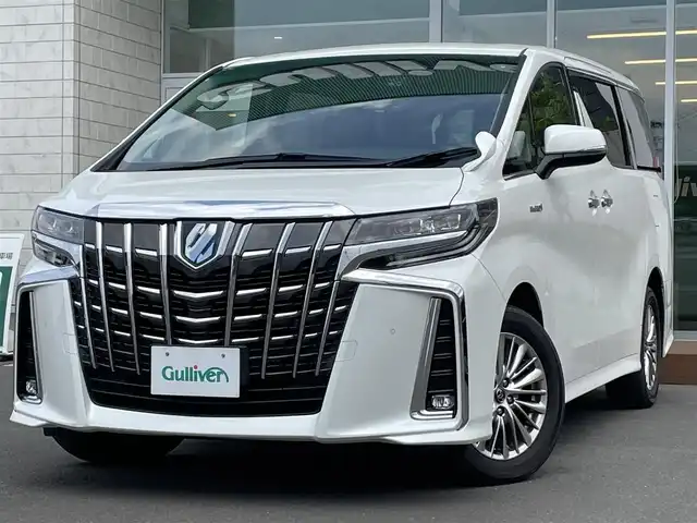 トヨタ アルファードハイブリット S 道央・札幌 2019(令1)年 3.9万km ホワイトパールクリスタルシャイン ・4WD/・衝突軽減ブレーキ/・寒冷地仕様/・純正SDナビ/　CD＆DVD＆BT＆TV/・バックカメラ/・両側パワースライドドア/・レーダークルーズコントロール/・コーナーセンサー/・レーンキープアシスト/・前後ドライブレコーダー/・純正エンジンスターター/・ワイパー熱線/・プッシュスタート/・スマートキー/・オートエアコン/・オートライト/・オートリトラミラー/・MT付きAT/・ビルトインETC/・純正フロアマット/・オートハイビーム/・ウィンカーミラー/・フォグライト