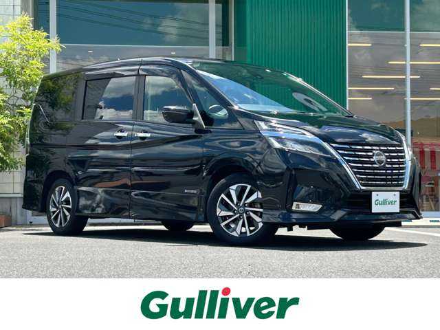 日産 セレナ ハイウェイスター V 岡山県 2020(令2)年 5万km ダイヤモンドブラック 純正10インチナビ　/フルセグTV、Bluetooth、Blu-ray/CD、DVD、AM、FM/全方位カメラ/ハンズフリー両側パワースライドドア/リアオートエアコン/プロパイロット/インテリジェントエマージェンシーブレーキ/インテリジェント前方衝突予測警報/インテリジェント車線逸脱防止支援システム/インテリジェントパーキングアシスト/後退時車両検知警報/踏み間違い衝突防止アシスト/標識検知機能/フロント＆バックソナー/電動パーキングブレーキ/オートブレーキホールド