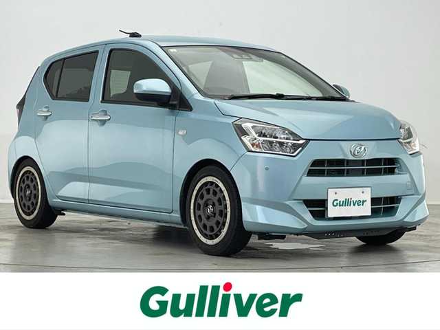 ダイハツ ミラ イース X SAⅢ 滋賀県 2019(令1)年 3.7万km ホワイト 禁煙車/社外ナビ/（CD/USB/ワンセグ）/バックカメラ/LEDライト/ETC/純正アルミホイール/コーナーセンサー/アイドリングストップ/オートハイビーム/リモコンキー/電格ミラー/フロアマット/ドアバイザー