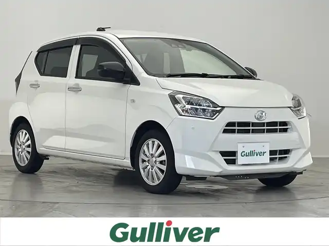 ダイハツ ミラ イース X SAⅢ 大阪府 2019(令1)年 3.7万km ホワイト 禁煙車/社外ナビ/（CD/USB/ワンセグ）/バックカメラ/LEDライト/ETC/純正アルミホイール/コーナーセンサー/アイドリングストップ/オートハイビーム/リモコンキー/電格ミラー/フロアマット/ドアバイザー