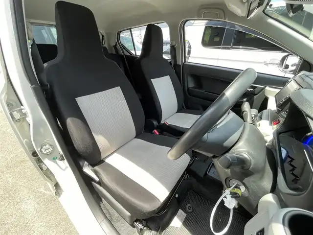 ダイハツ ミラ イース X SAⅢ 滋賀県 2019(令1)年 3.7万km ホワイト 禁煙車/社外ナビ/（CD/USB/ワンセグ）/バックカメラ/LEDライト/ETC/純正アルミホイール/コーナーセンサー/アイドリングストップ/オートハイビーム/リモコンキー/電格ミラー/フロアマット/ドアバイザー