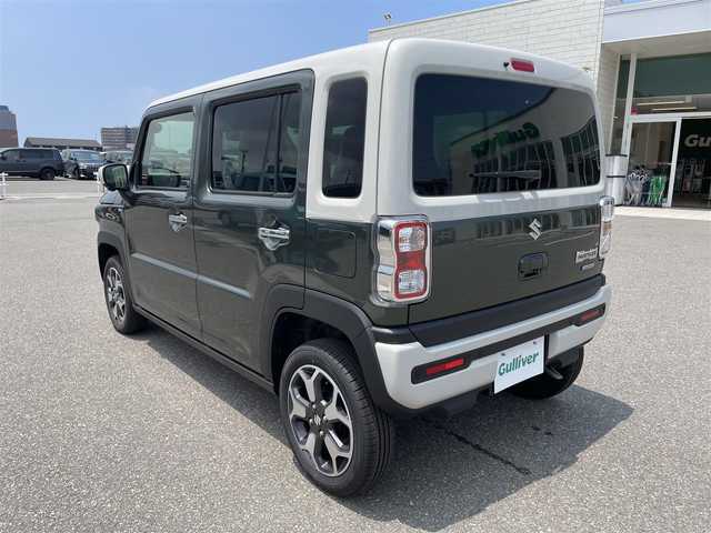 スズキ ハスラー HYBRID X 石川県 2024(令6)年 0.1万km クールカーキパールメタリック/ソフトベージュメタリック 純正9型ナビ/フルセグTV/全方位カメラ/LEDヘッドライト/スマートキー/プッシュスタート/レーダークルーズ/衝突軽減ブレーキ/シートヒーター/クリアランスソナー/保証書/取説