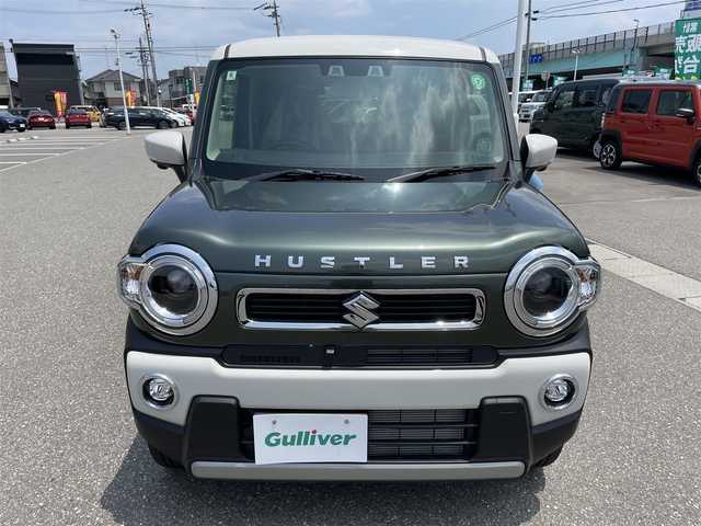 スズキ ハスラー HYBRID X 石川県 2024(令6)年 0.1万km クールカーキパールメタリック/ソフトベージュメタリック 純正9型ナビ/フルセグTV/全方位カメラ/LEDヘッドライト/スマートキー/プッシュスタート/レーダークルーズ/衝突軽減ブレーキ/シートヒーター/クリアランスソナー/保証書/取説