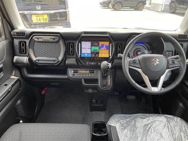 スズキ ハスラー HYBRID X 石川県 2024(令6)年 0.1万km クールカーキパールメタリック/ソフトベージュメタリック 純正9型ナビ/フルセグTV/全方位カメラ/LEDヘッドライト/スマートキー/プッシュスタート/レーダークルーズ/衝突軽減ブレーキ/シートヒーター/クリアランスソナー/保証書/取説