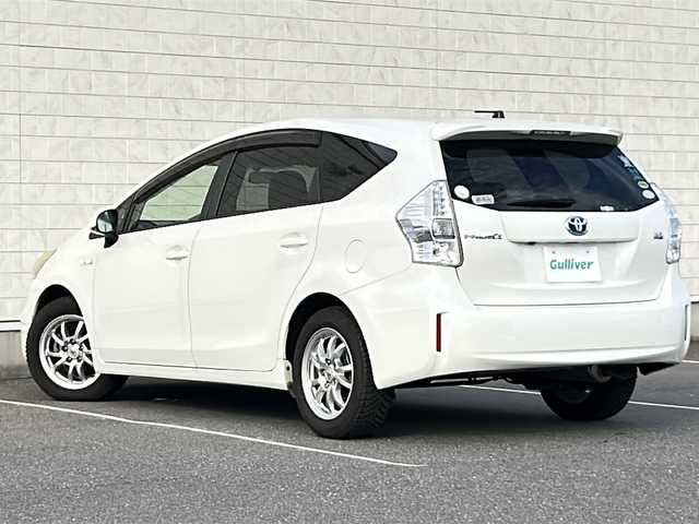トヨタ プリウス α S 茨城県 2012(平24)年 7.7万km ホワイトパールクリスタルシャイン 純正８インチHDDナビ【NHZN-X62G】/(地デジTV・CD・DVD・BT・ラジオ再生)/ドライブレコーダー/ETC/バックカメラ/オートライト/LEDヘッドライト/純正16inアルミホイール/フロアマット/スマートキー/スペアキー